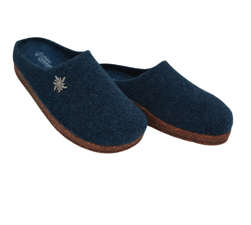 Ciabatte Tirolesi da Donna, Pantofole Invernali da Casa, Sottopiede Estraibile, 100% Made in Italy