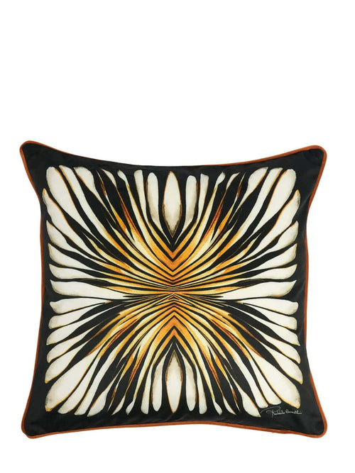 Cuscino Roberto Cavalli Ray Of Gold 40x40 in Velluto