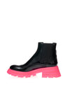 Alexander McQueen Stivaletti Chelsea Suola Rosa Fluo da donna