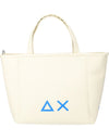 SUN68 shopping bag bianco panna art.Z35262