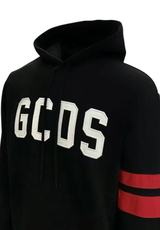 GCDS FELPA LOGO REGULAR HOODIE da uomo