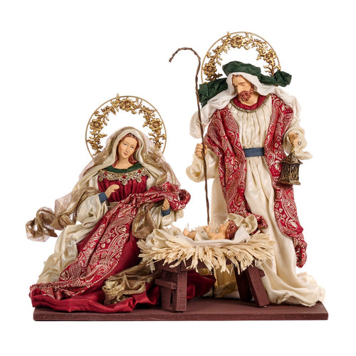 Natività completa in resina decorazioni natalizie, da 38 cm
