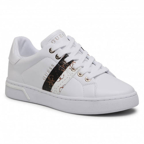 Guess Sneakers Donna Fl5reeele12 Lacci Suola In Gomma Scarpa Casual Sportiva Da Ginnastica Fashion Sneaker Logo Laterale Plateau 2,5 Cm