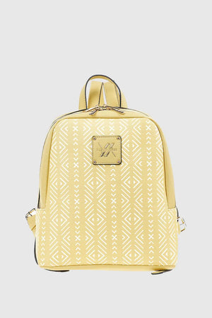 Zaino in ecopelle stampa etnica | Verde Fashion