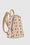Zaino in ecopelle stampa logo | Verde Fashion