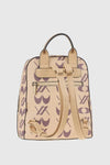 Zaino in ecopelle stampa logo | Verde Fashion