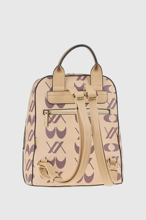 Zaino in ecopelle stampa logo | Verde Fashion