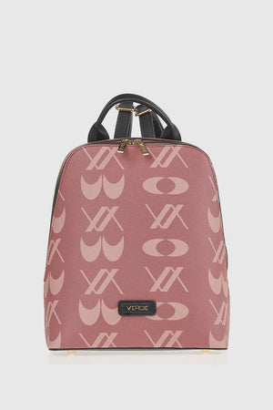 Zaino in ecopelle stampa logo | Verde Fashion