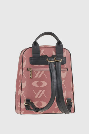 Zaino in ecopelle stampa logo | Verde Fashion