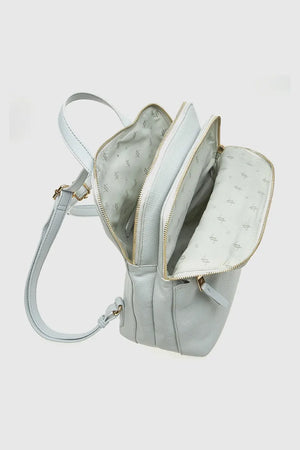 Zaino in ecopelle doppia tasca | Verde Fashion