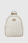 Zaino donna in ecopelle stampa logo | Verde Fashion