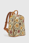 Zaino donna in ecopelle stampa fiori | Verde Fashion