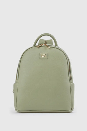 Zaino donna in ecopelle con zip | Verde Fashion