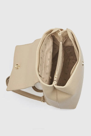 Zaino donna in ecopelle con pattina | Verde Fashion