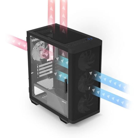 Case per PC senza alimentatore - ZALMAN M4 ARGB (Nero) - Tower medio - Formato M-ATX