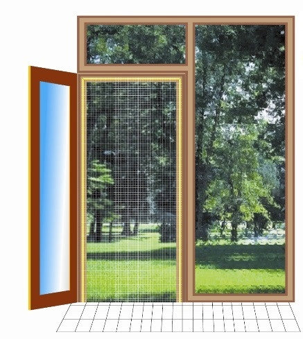 Zanzariera Adesiva X Porte Cm 75X250 Bianca