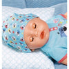 Bambola Baby Born Magic Boy 43 cm - Creazione Zapf - Occhi che si aprono e si chiudono - Accessori inclusi