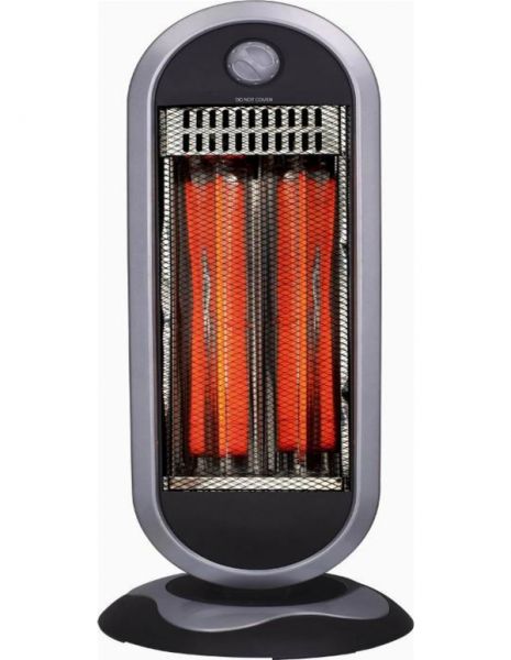 ZEPHIR STUFA A OSCILLANTE CARBONIO 450/900W NERO/GRIGIO ZCRB901