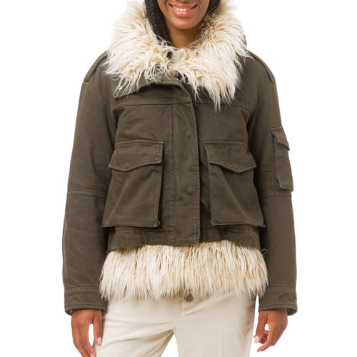 DONDUP giacconi donna dondup - parka - verde da donna