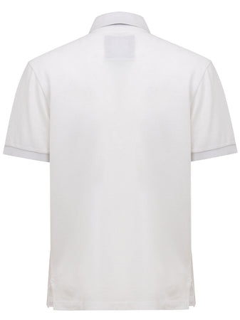 CANALI Polo Canali bianco manica corta da uomo