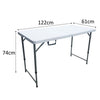 Tavolo pieghevole 120 centimetri 4 pers