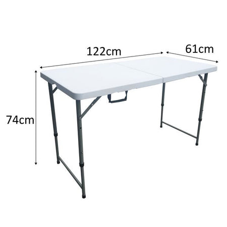 Tavolo pieghevole 120 centimetri 4 pers