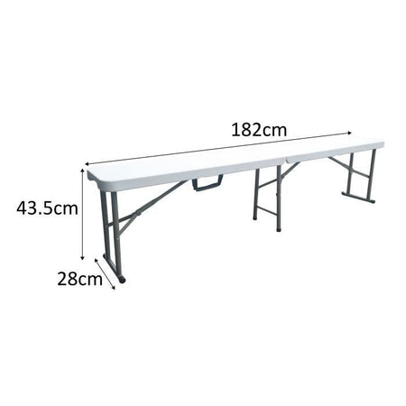 Folding Bench 180 centimetri 22x1mm
