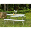 Tavolo pieghevole - 180 cm - 8 persone - plastica