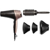 Remington D5706 Set da parrucchiere, asciugacapelli ionico Curl Confidence 2200W, pennello da 45 mm, griglia in ceramica, leggero, silenzioso