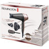 Remington D5706 Set da parrucchiere, asciugacapelli ionico Curl Confidence 2200W, pennello da 45 mm, griglia in ceramica, leggero, silenzioso