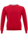 Gran Sasso Maglia Girocollo in Rosso da uomo