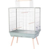 Gabbia per uccelli rialzata - Zolux - Néolife - Per parrocchetti, calopsitte, canarini - 81 x 48 x 130 cm - Verde