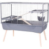 Gabbia rialzata per roditori - Zolux - Néolife - 2 livelli per conigli - 99 x 54 x 92 cm - Grigio