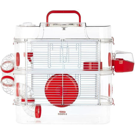 ZOLUX Gabbia su 2 piani per criceti, topi e gerbilli - Rody3 duo - L 41 xp 27 xh 40.5 cm - Grenadine