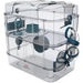 ZOLUX Gabbia su 2 livelli per criceti, topi e gerbilli - Rody3 duo - L 41 xp 27 xh 40.5 cm - Blu