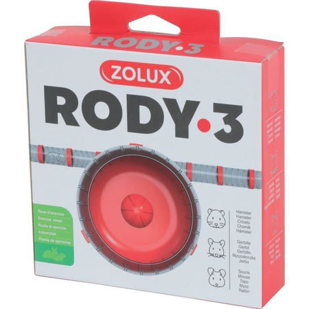 ZOLUX Ruota silenziosa per piccoli roditori adatta per gabbie Rody3 - Rodylounge - Grenadine