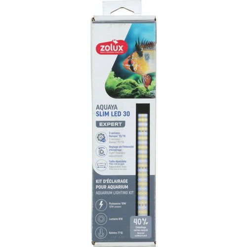 Striscia luminosa - Zolux - Slim LED dimmerabile - Regolabile e adattabile come sostituto di un tubo neon T8 o T5 - 30 cm