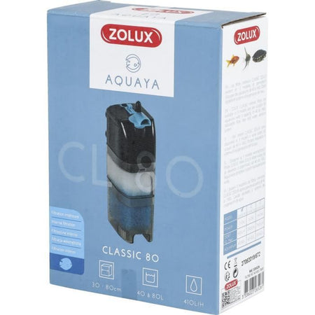 Filtro interno - ZOLUX - Classic 80 - 5 W - Acquario da 40 a 80 L - Portata regolabile
