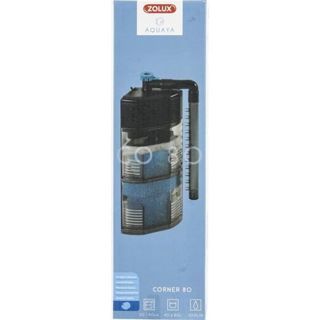 Filtro angolare interno Zolux - Per acquari da 40 a 80 L - Portata 300 L/h - 5W