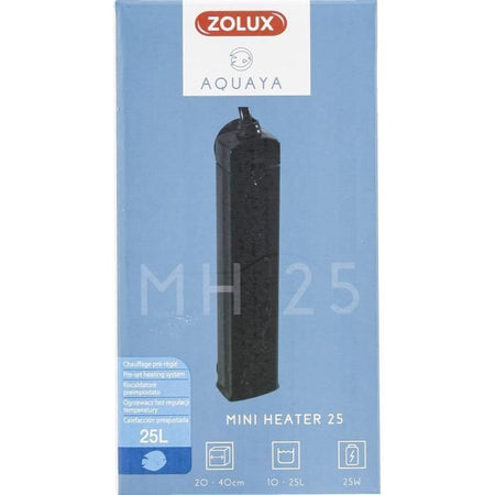 Riscaldatore preimpostato Zolux - 23 W - Per acquari da 10 a 25 litri - Indicatore di riscaldamento - Resistente agli urti