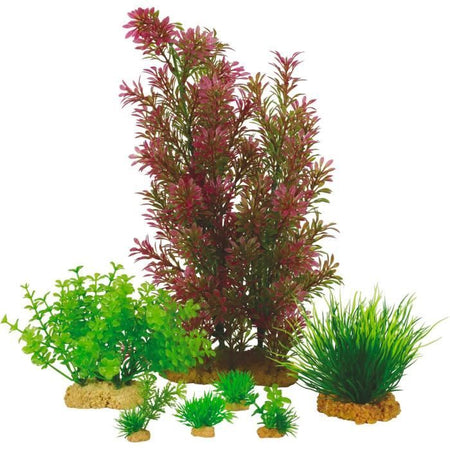 Piante artificiali per acquario - ZOLUX - Plantkit - Taglia M - Confezione da 7