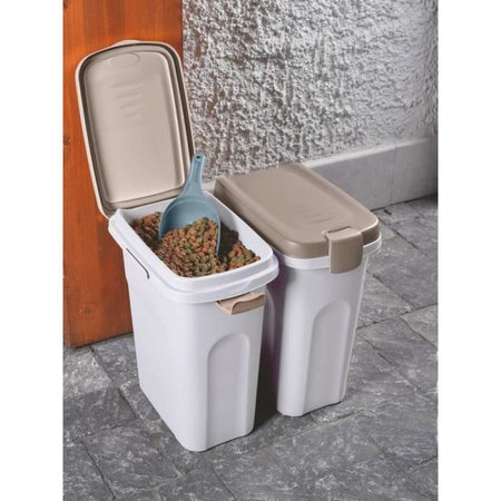 Contenitore - KERBL - Cibo per animali - Marrone/bianco - 40l