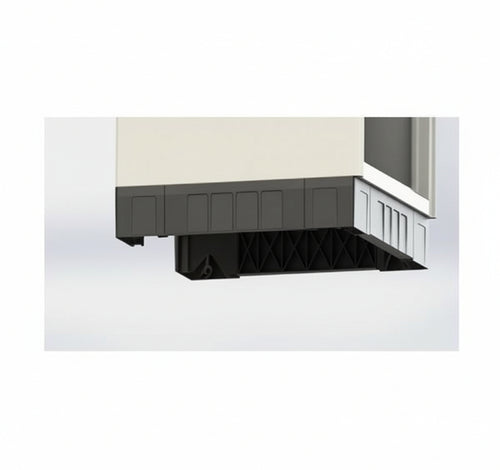 Zoccolo in polipropilene anti corrosione nero