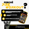 Integratore Pre Workout, Energy Drink Potente Con Creatina Monoidrata, Citrullina, Taurina, Arginina, Beta Alanina E Vitamine - Pre-allenamento Energia E Massa - Senza Caffeina, T-rex Integratori 250g Aroma pesca