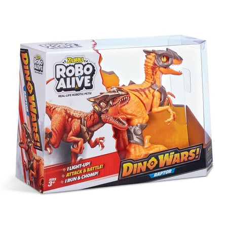 Giocattolo robotico - ZURU - Robo Alive Dino Wars Raptor - Armatura, luce e tecnologia avanzata