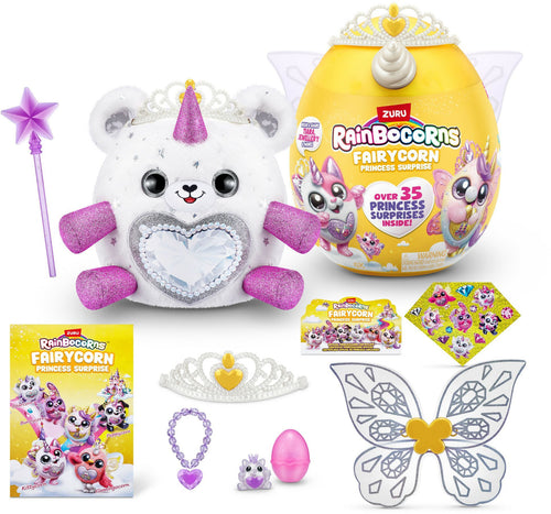 Peluche interattivi - ZURU - Fairycorn Princess S6 - 6 principesse delle fate da collezionare con più di 35 sorprese