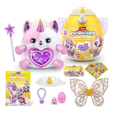 Peluche interattivi - ZURU - Fairycorn Princess S6 - 6 principesse delle fate da collezionare con più di 35 sorprese