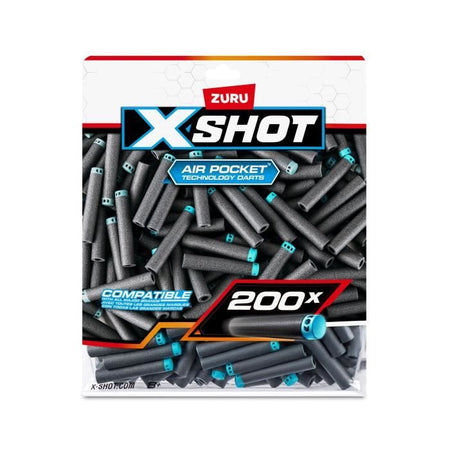 Ricariche per freccette - ZURU - X-SHOT Excel Pack 200 - Tecnologia Air Pocket - Compatibilità universale - Confezione conveniente