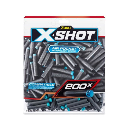 Ricariche per freccette - ZURU - X-SHOT Excel Pack 200 - Tecnologia Air Pocket - Compatibilità universale - Confezione conveniente