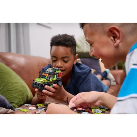 Set di costruzione - ZURU - Dino Adventure Raptor Force - 252 pezzi - Camion incluso - Istruzioni semplici